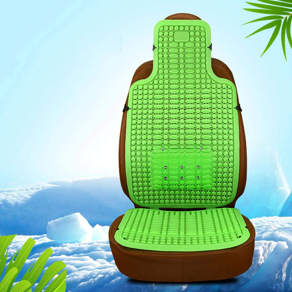 

1pcs Breathable Summer Car Seat Cushion Comfortable Seat Cover Back Brace Massage Support For Auto Home Office Green 60X60Cm