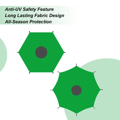 Imagen 2 del producto Cubierta de trampolín de 6/8/10/12/14/16 pies, protección solar, dosel de trampolines, accesorios de sombrilla para patio trasero al aire libre