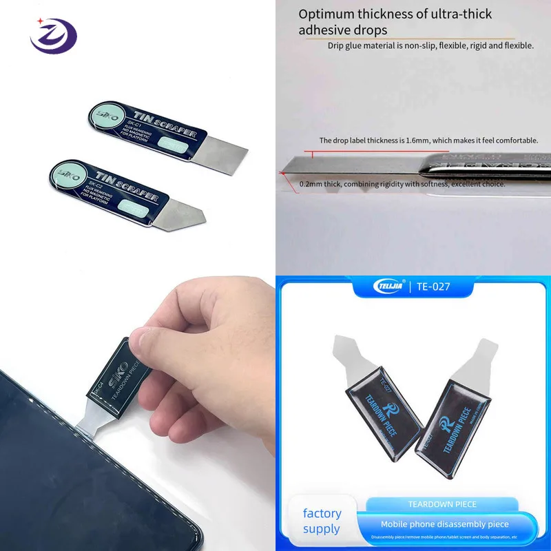 

SIKO Немагнитный скребок для олова из нержавеющей стали C2 C1 для мобильного телефона, высокая твердость BGA CPU NAND DDR IC Chip, лезвие для ремонта сварки