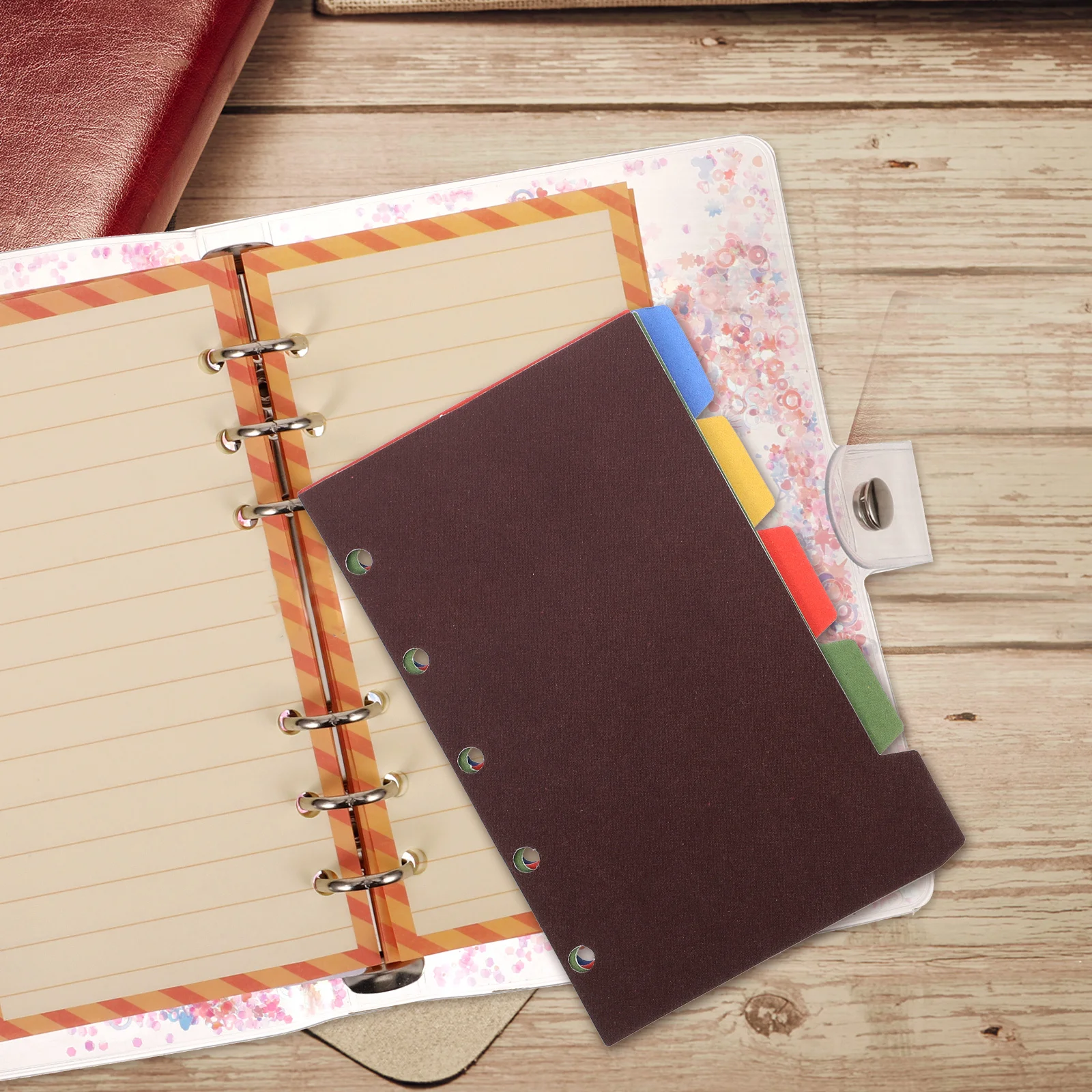 

2 комплекта сверхмощных бумажных индексных разделителей для переплета, наборы переплетов для организации тетрадей с вкладышами для школьного офисного журнала