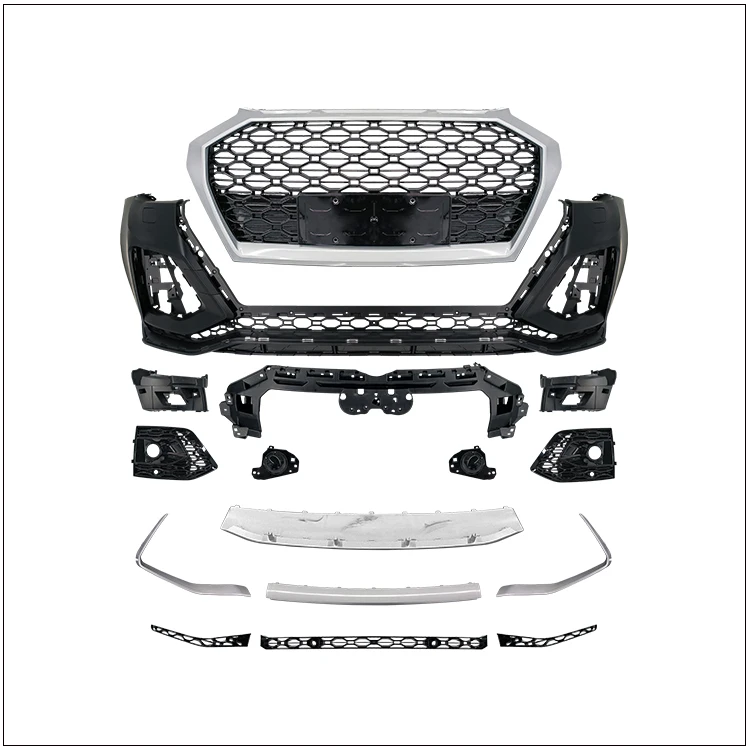 Car bodikits RSQ5 front bumper for Audi Q5 SQ5 high quality body kits with honeycomb mesh bumper grill