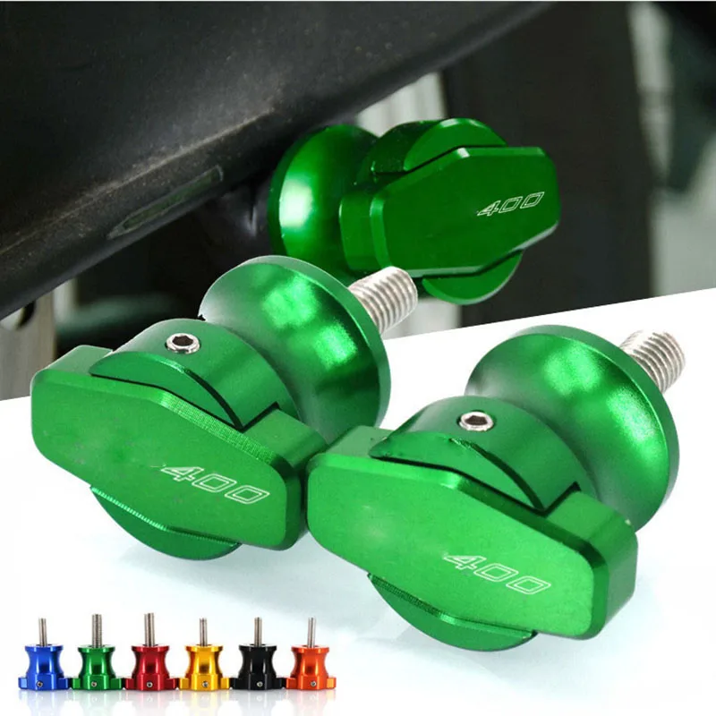 

fit For NINJA400 NINJA 400 Z400 Z 400 2018-2023 2022 2021 CNC Frame Stands Screws sliders Swingarm Spools Slider LOGO