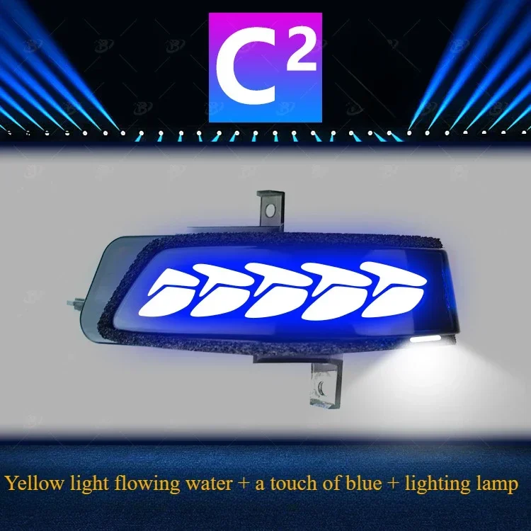 For  Honda Buwei STEPWGN-RP3 rearview mirror, running water turn signals, a touch of blue daytime running lights, dragon scales