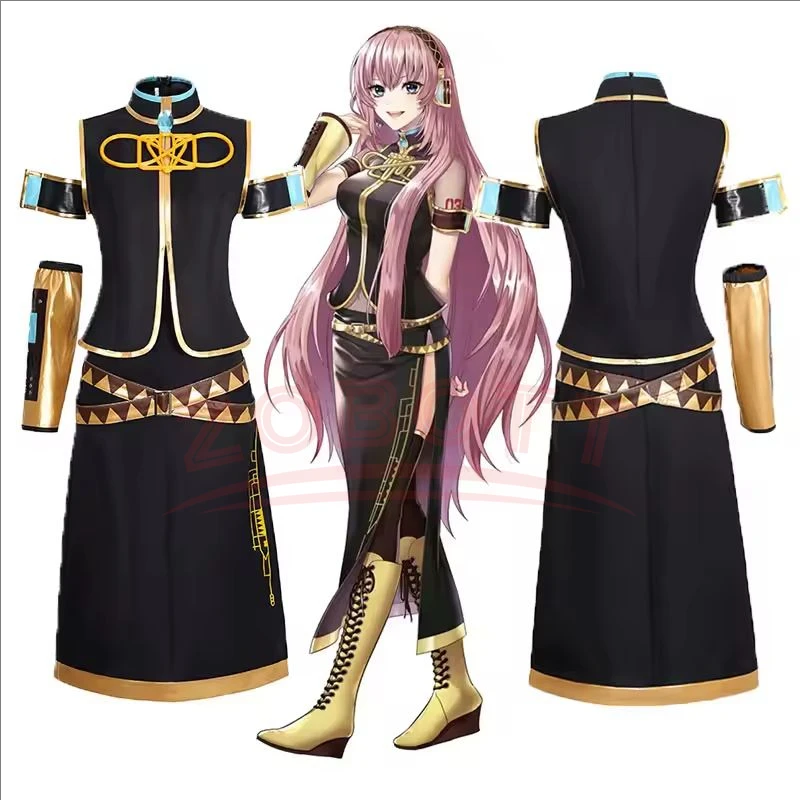 Anime Megurinee Lukaa ropa de Cosplay familia-Megurine Megurine Luka disfraz de Cosplay para mujer 1 generación-disfraz oficial-D30