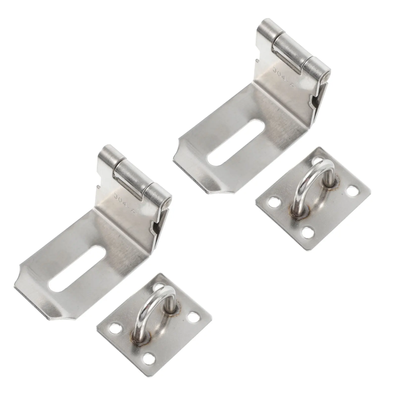 

2pcs Stainless Steel Right Angle Door Knobs 90 Degrees Padlock Clasp for Windows Doors Furniture Hardware Silver Color Easy