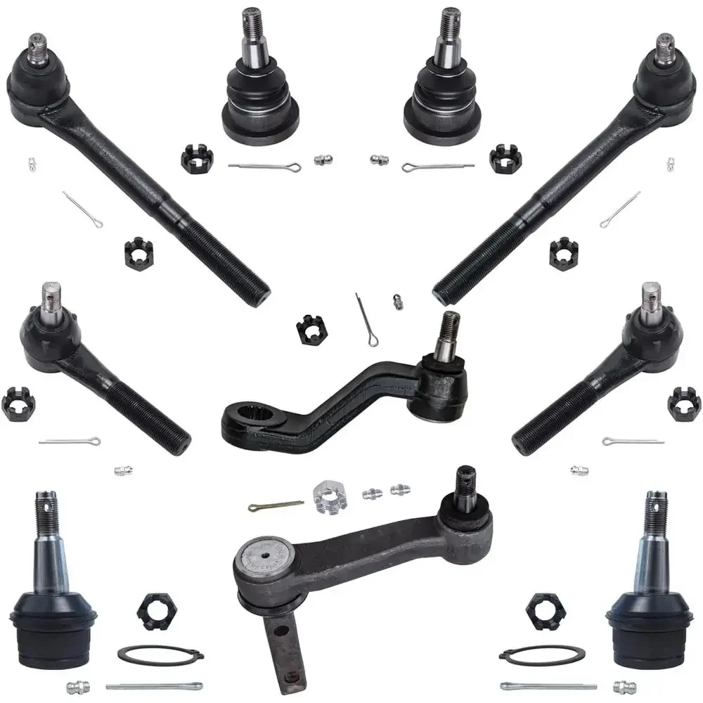 

1997-1999 1500 Front Suspension Kit: 10pc Set with Ball Joints, Tie Rods, Idler & Pitman Arms