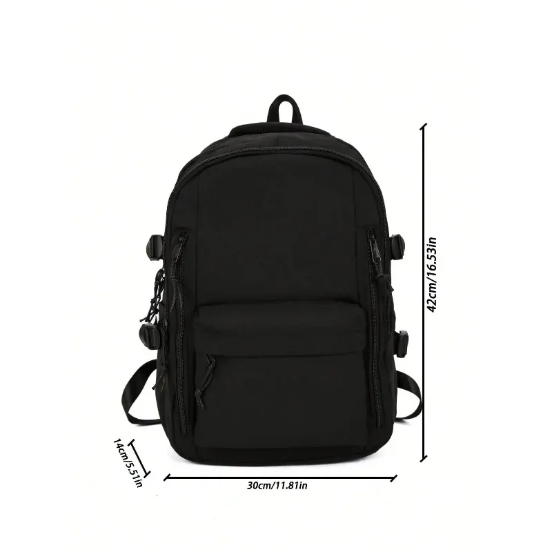 Fashionable and Casual Lightweight Nylon Backpack Large Capacity Multi Compartment Student Bag Travel Bag Suitable for Daily Use