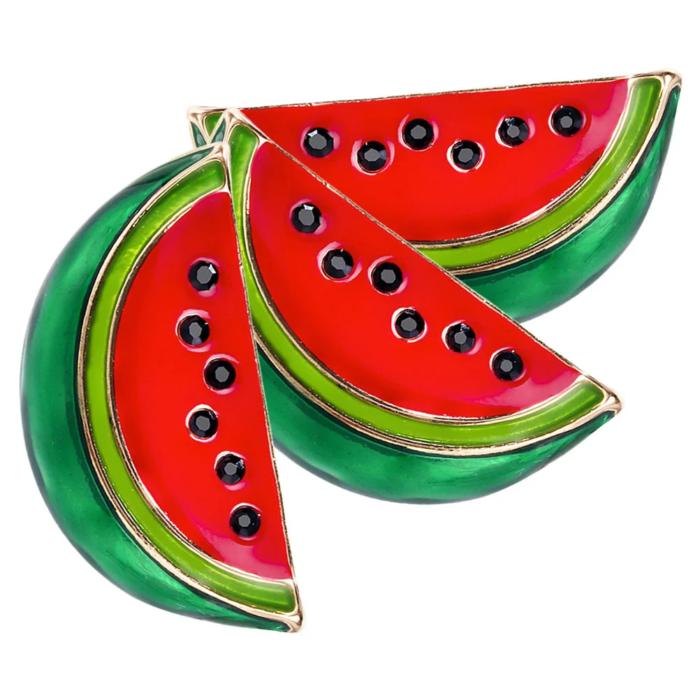 

3Pcs Watermelon Brooch Pin Mini Cartoon Lapel Pins for Women Dress Shirt Clip Stylish Clothing Accessories Watermelon Brooch Pin