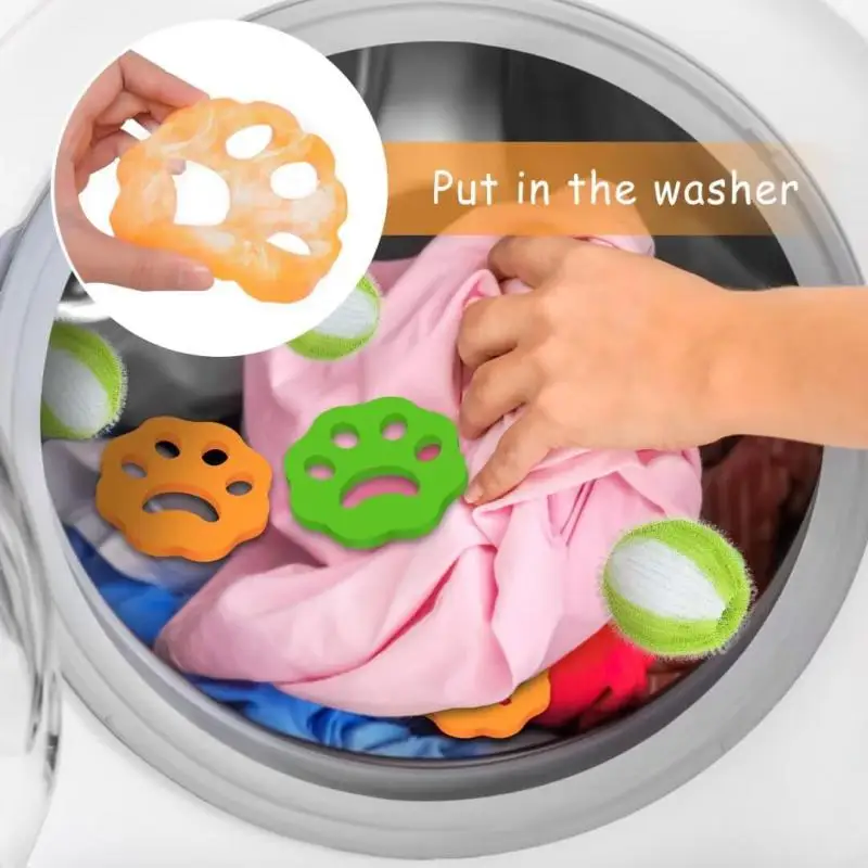 Sèche-linge réutilisable pour animaux de compagnie, élimine les peluches de vêtements, accessoires de lessive, machine à laver, fourrure d'animaux, chiens et chats