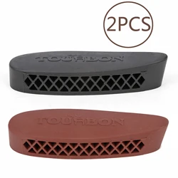 Akcesoria myśliwskie Tourbon Gumowa podkładka pod karabin Strzelanki Antypoślizgowe podkładki odrzutowe 2-częściowe Czarny Brązowy do strzelania