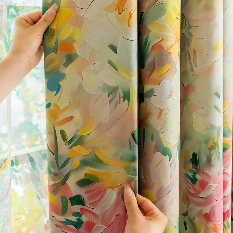 100% Blackout Printed Curtains 1 Panel with Grommet Top for Privacy and Sunlight Blockage Home Decor Curtains for Living Room view 5