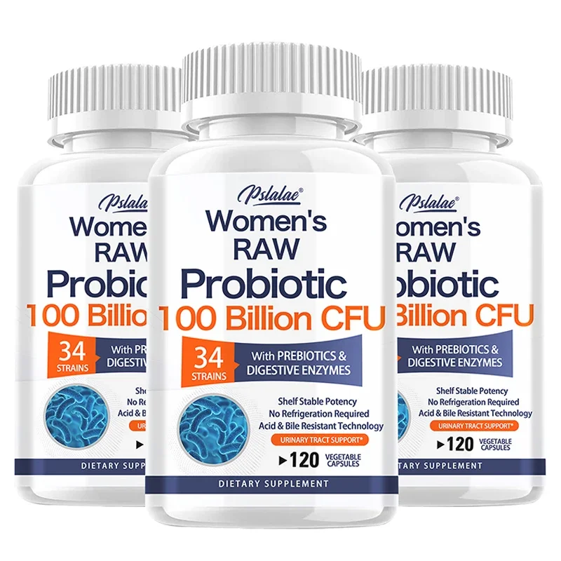 Digestive and Intestinal Health, Reduce Bloating and Constipation-Women's RAW Probiotics - 100 Billion CFU