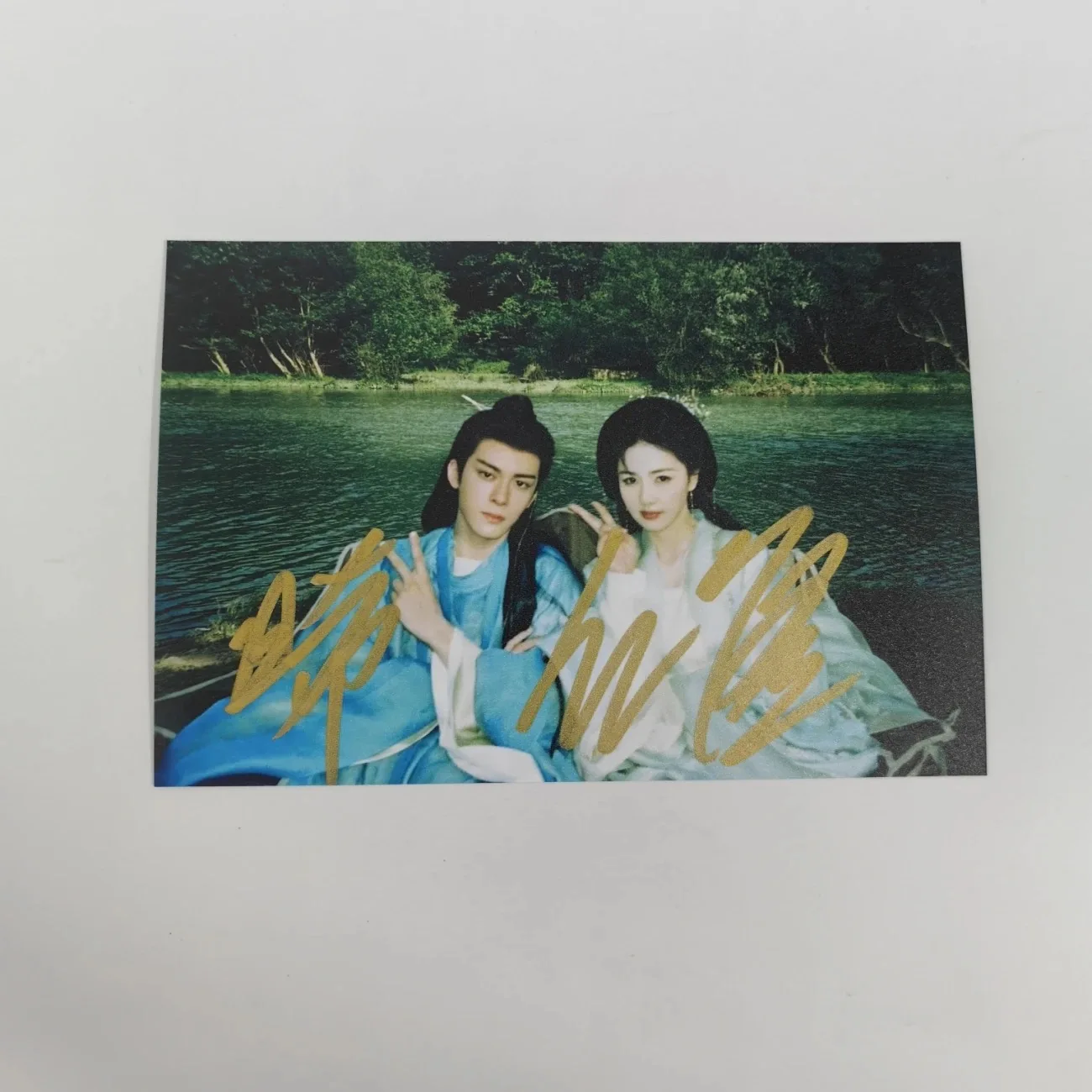 Zeng Shunxi Bai Lu HD ポスター サイン入り写真 TV Feud Bai Jiusi Hua Ruyue ドラマ スティル 手書きコレクション シグネチャー画像