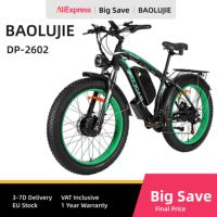 BAOLUJIE DP-2602-1 Electric Bicycle 2000W Dual Motor 26 Inch Mountain Bike Adult Electric Bicycle 48V 20Ah Battery E-bike