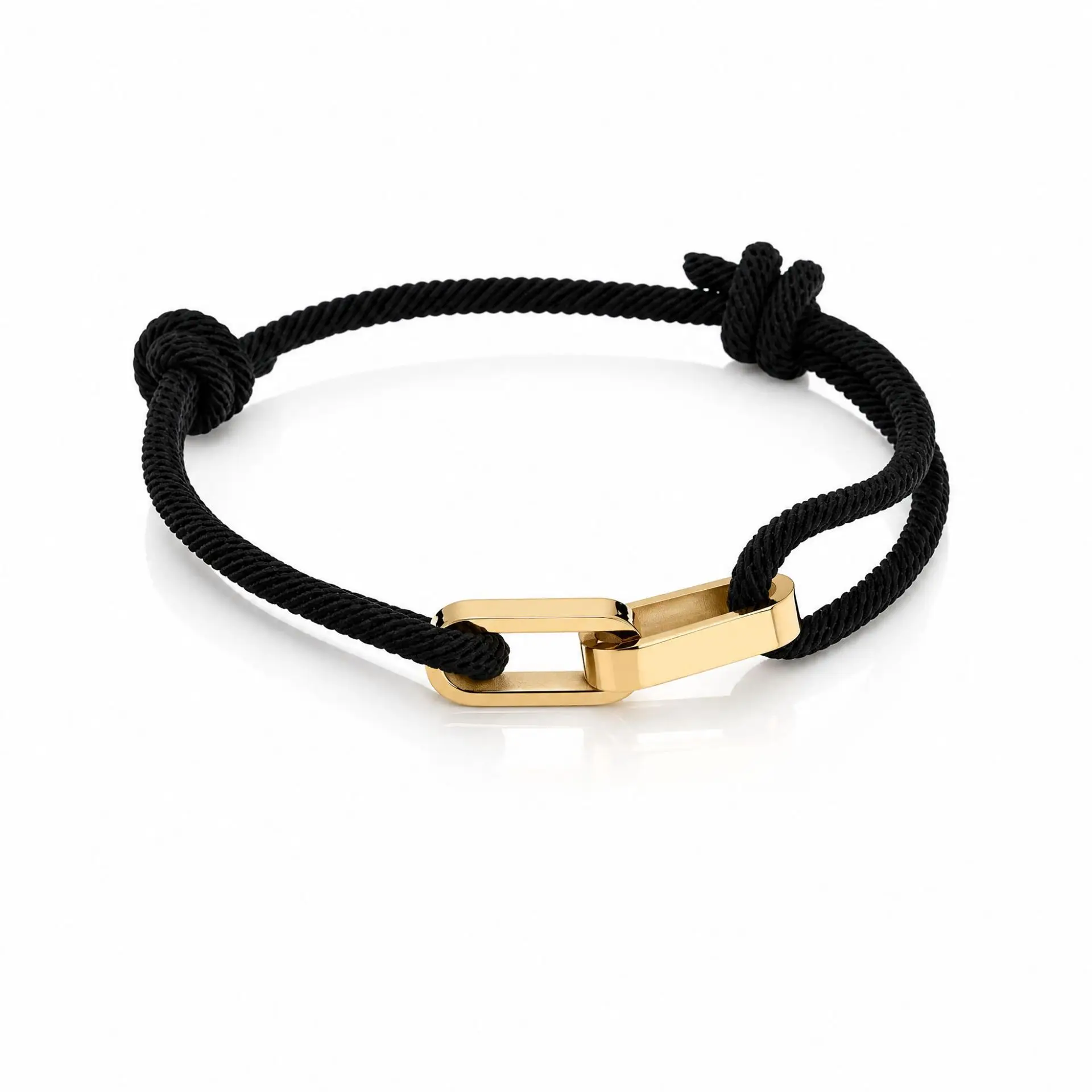 Trendy Adjustable Rope Chain Custom Name Bracelet for Couples