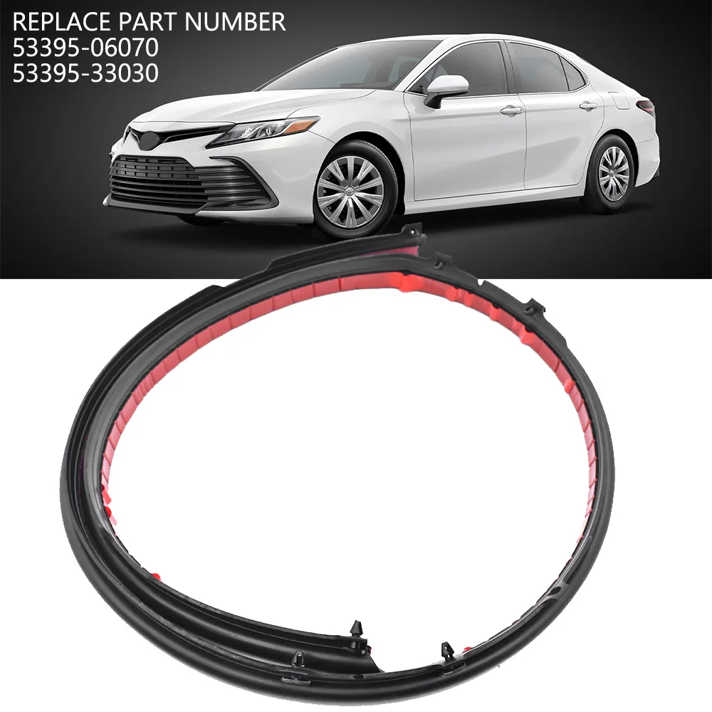 

Для Toyota Camry 2018 2019 2020-2024 53395-06070 53395-33030 передняя фаска, уплотнительная лента для капота, водонепроницаемая, заменяет аксессуары