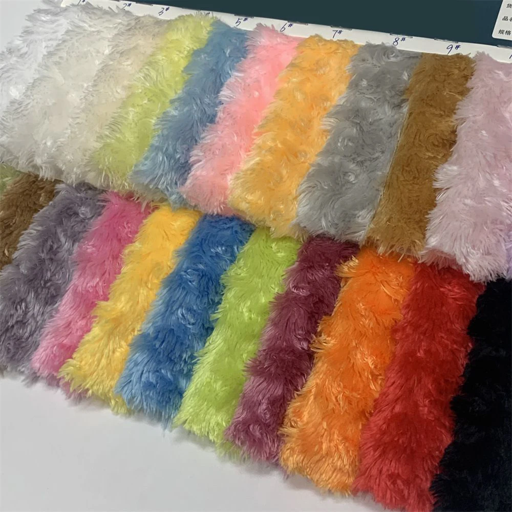 160x90cm Warm And Breathable Faux Fur Fabric Approximately 250g Minky Fabric DIY Crafts/costumes Imitation Rose PV Plush Fabric