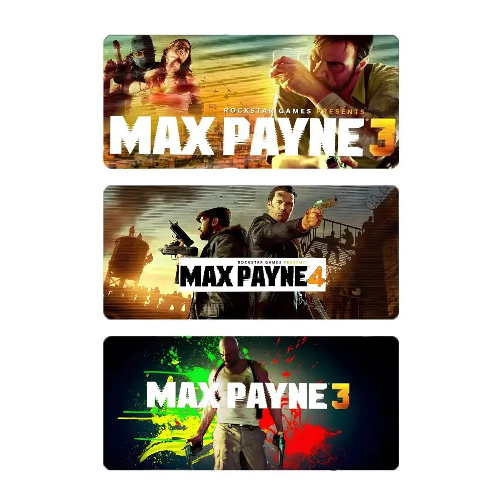 Game Shooter Max Payne Mouse Pad Large Gaming Mousepad with Stitched Edges Thickened Desk Mat PC