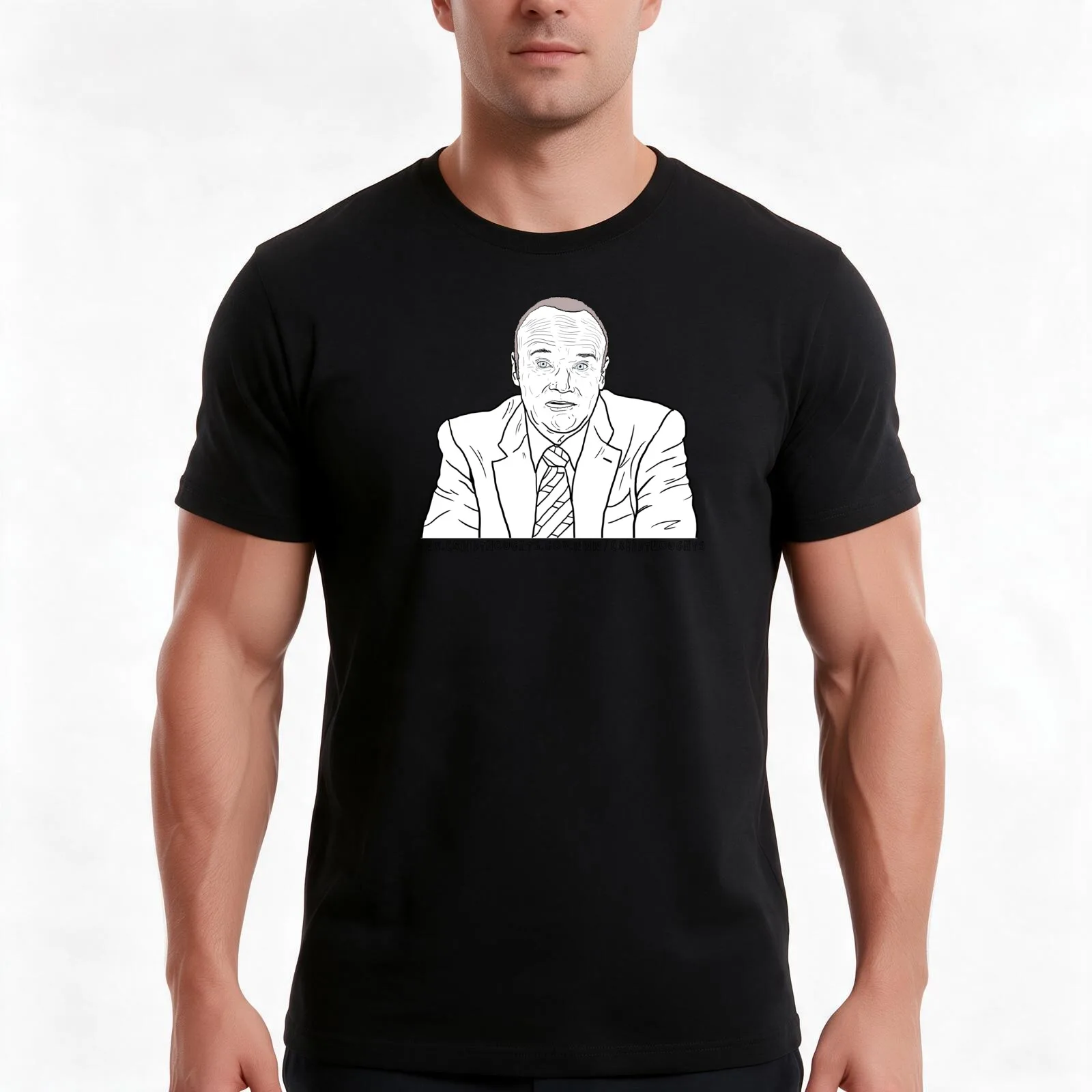 Creed Thoughts T-Shirt, Summer Casual Cotton Tee, Oversized Streetwear Tops, Vintage Graphic Print, Loose Fit Short Sleeve