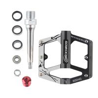 Bicycle 3 bearings pedals for Mountain bike Aluminum  9/16 (14mm) Universal flat pedals  for mountain bike, BMX bike