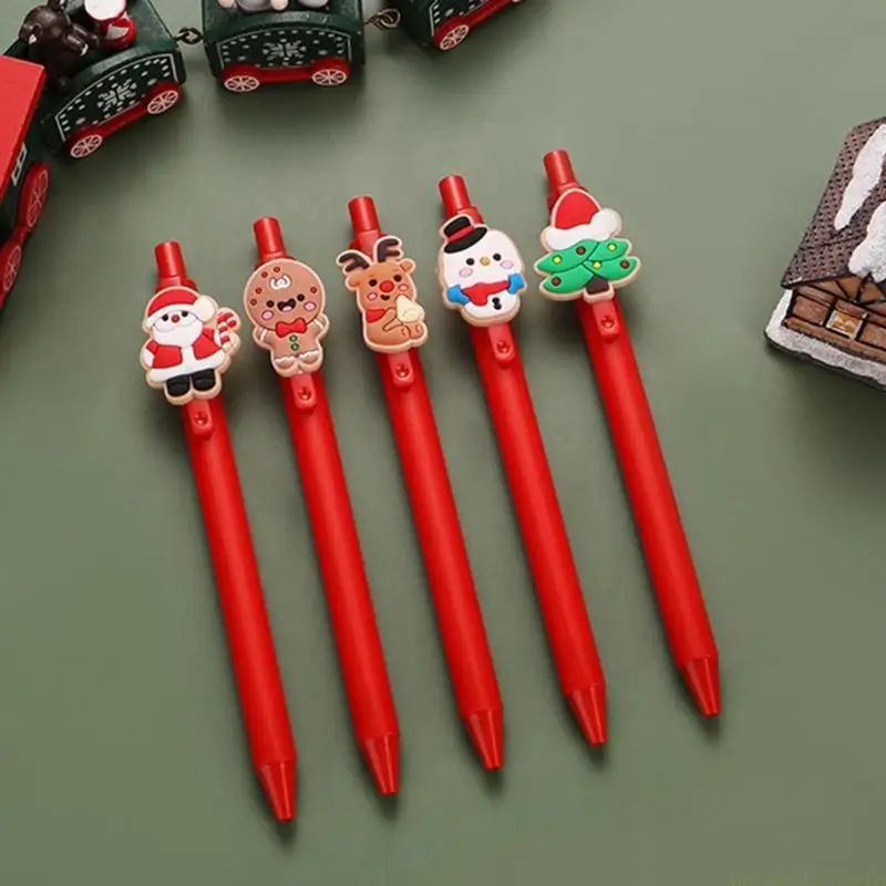 

5/10 гелевых ручек Santa, нейтральная ручка, рождественская ручка для письма, фирменная ручка для студентов