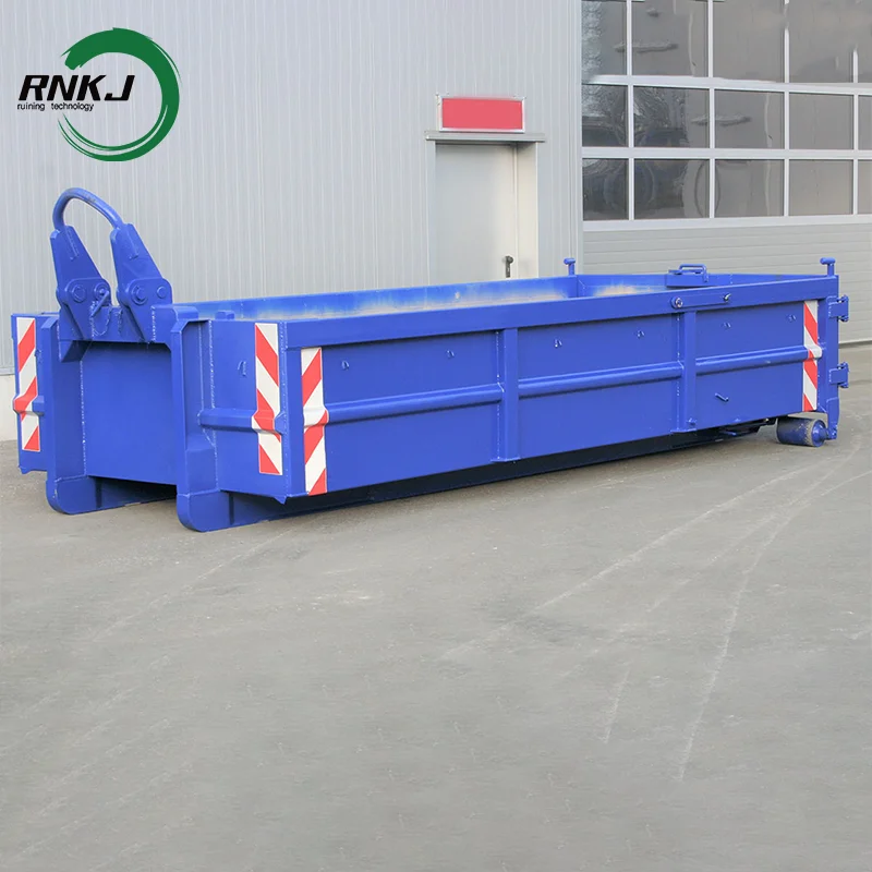 RNKJ Custom Leak Proof Hook Lift Type Trash Container Roll off Dumpster Stackable Hook Lift Bin