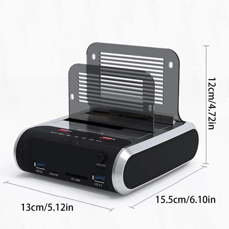 

2 Docking Station Bay HDD с клонами до USB3.0 HDD Clones Docking