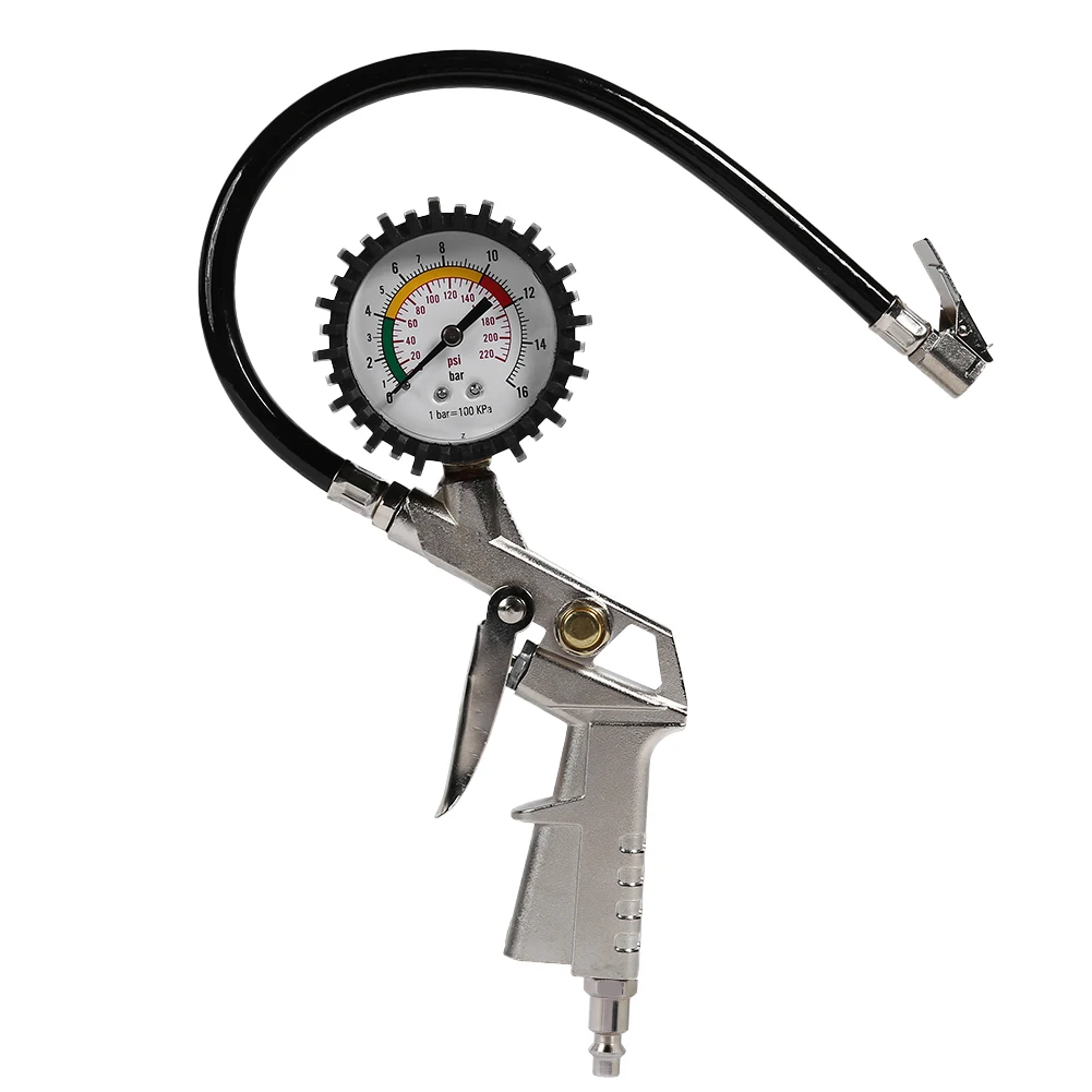 0-220psi Pointer Car Tire Pressure Gauge Meter for Truck Motorcycle Tyer Pump