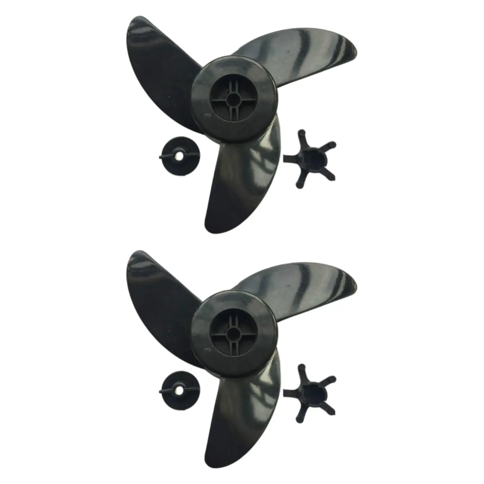 2Pcs Electric Boat Propellers Easy Installation Wear Resistance Easy to Use Multipurpose Lightweight Outboard Propellers