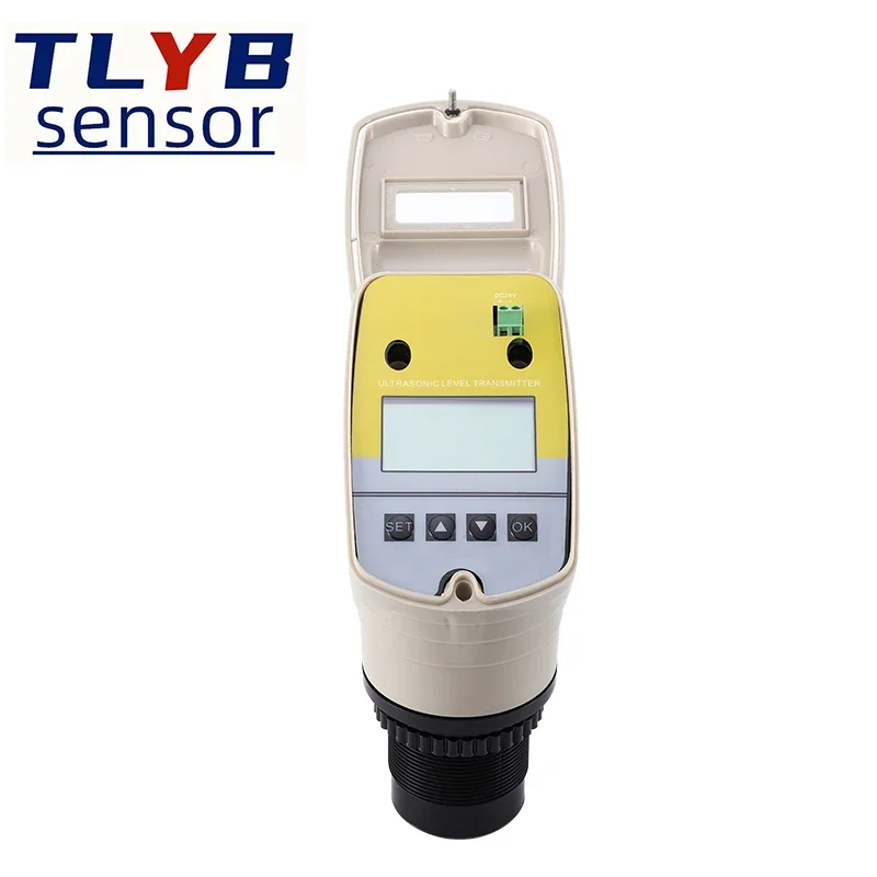 Integrated ultrasonic level gauge 4-20mA non-contact level sensor anti-corrosion level transmitter