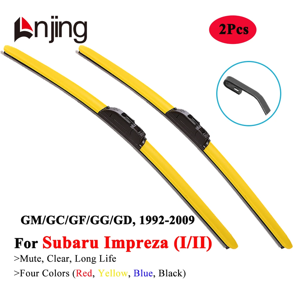 

LNJING Colorful Hybrid Wiper Blade For Subaru Impreza GM GC GF GG GD 1992 1995 1998 2000 2001 2002 2003 2005 2006 2007 2008 2009