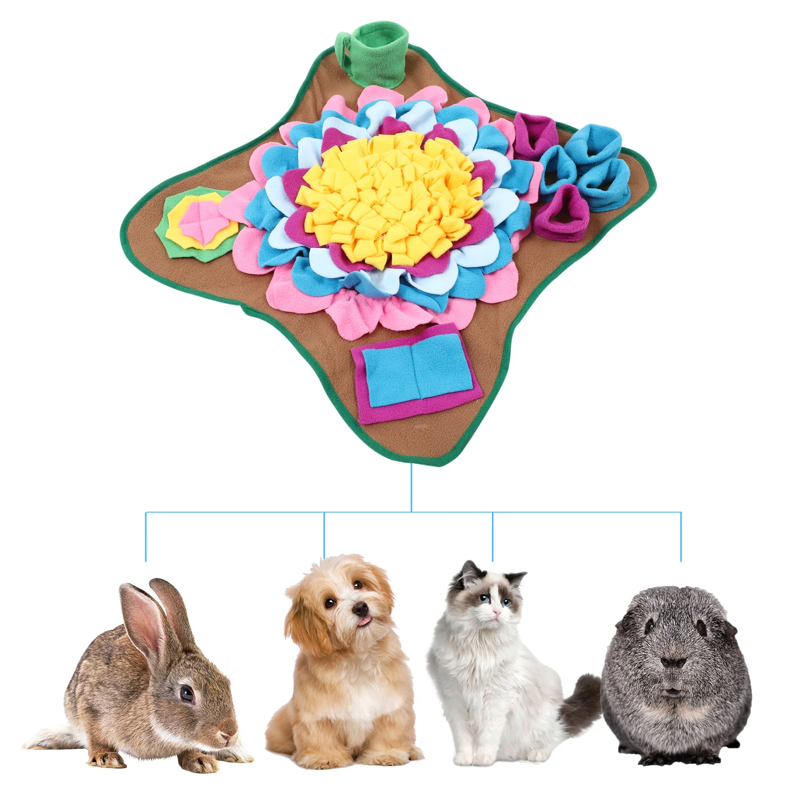 

Dog Slow Feeding Mat for Smell Training Wear-Resistant Foraging Mat for Pets Energy Consumption and Weight Loss Household