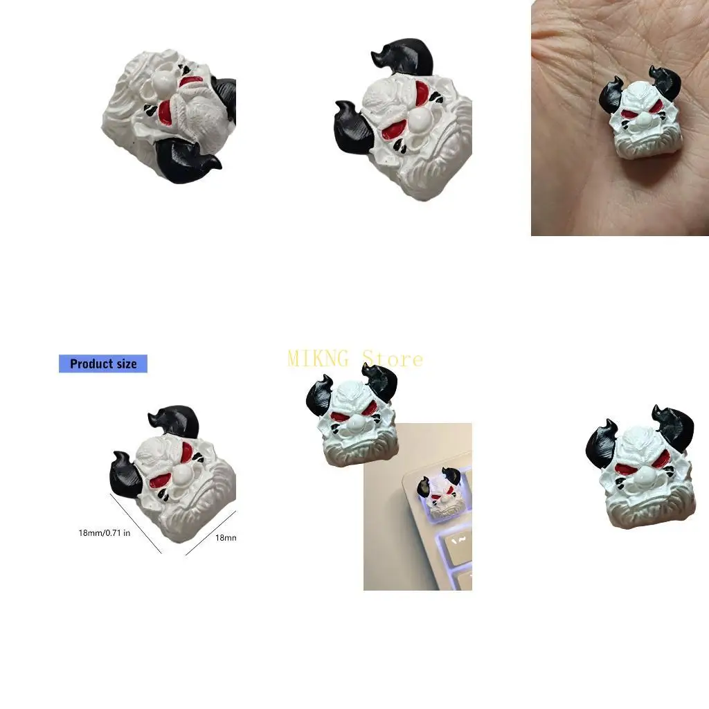 Handcrafted Resin Bulls Head Keycap Cherrys Profile For Mechanical Keyboard Unique Texture Best Sale