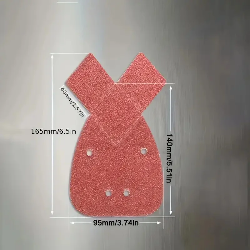 10/20/30Pcs Triangle 4 Hole Mouse Detail Sandpaper with 2 Extra Tipped Hook & Loop Combo 60/80/120/180/240/320/400 Grit
