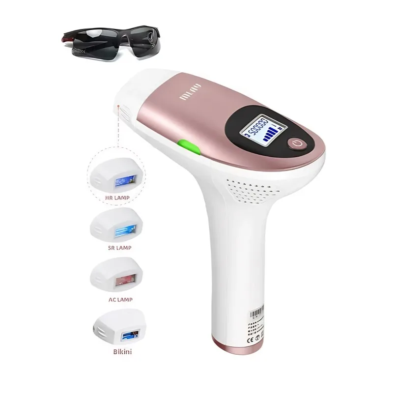 T3 4-In-1 IPL Home Laser Hair Removal For Body, Face and Bikini Permanent Painless - Pink Rose/White