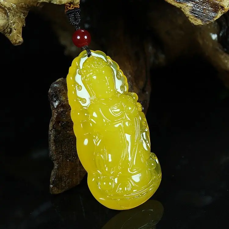 Honey engraved pendant Baltic long Perth necklace men's and women's pendant jewelry