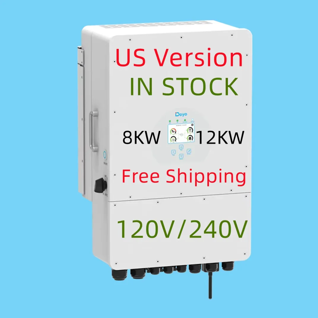 

8 кВт 12 кВт Deye Split Phase Us Гибридный инвертор Американская версия 48 В Sun-8k-sg01lp1-us Sun-12k-sg02lp2-us-am3 120 В 240 В