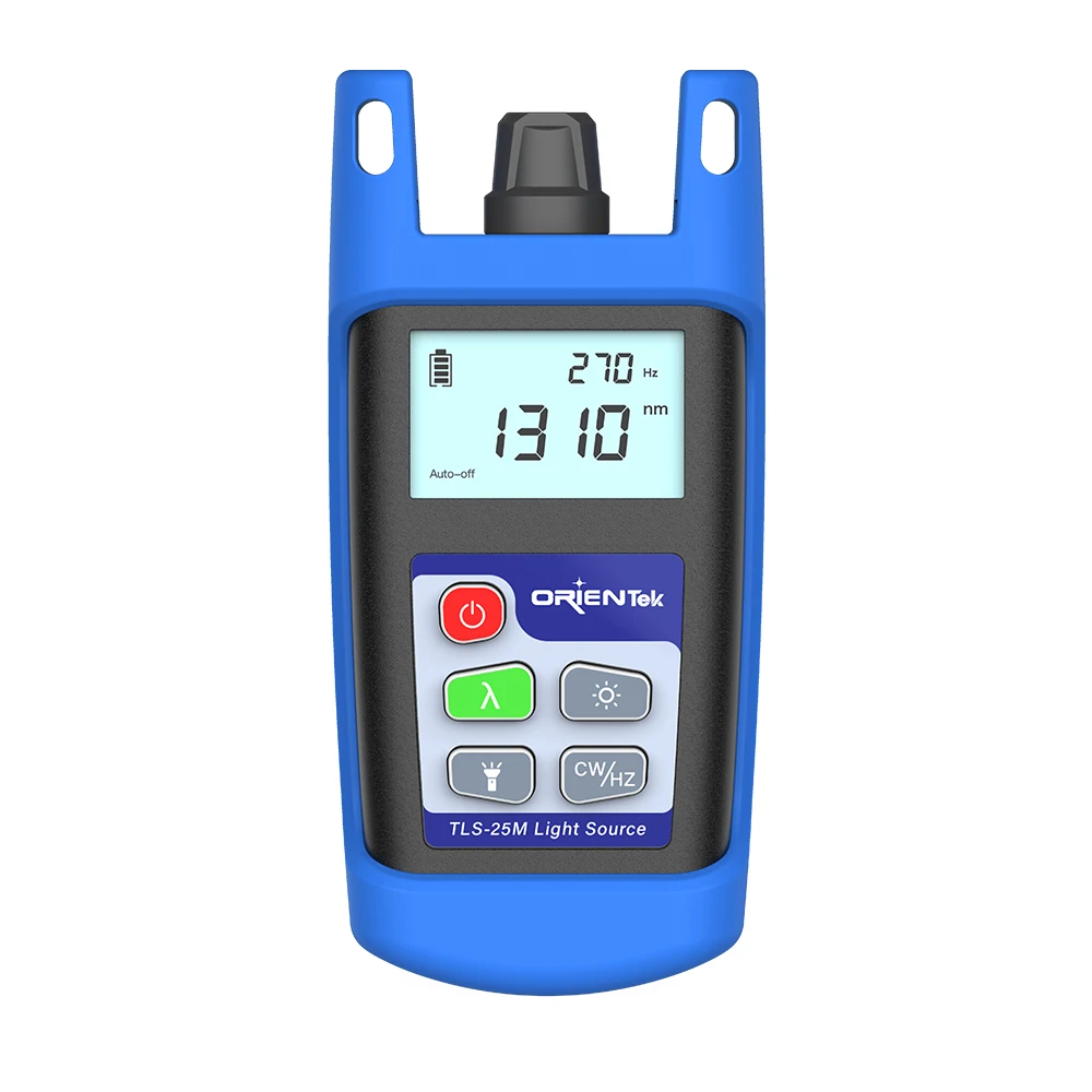 OrienTek TPM-25M Fiber Optic Power Meter Optical Light Source 850/1300/1310/1490/1550nm Optical Power Meter OPM OLS OTDR Tester