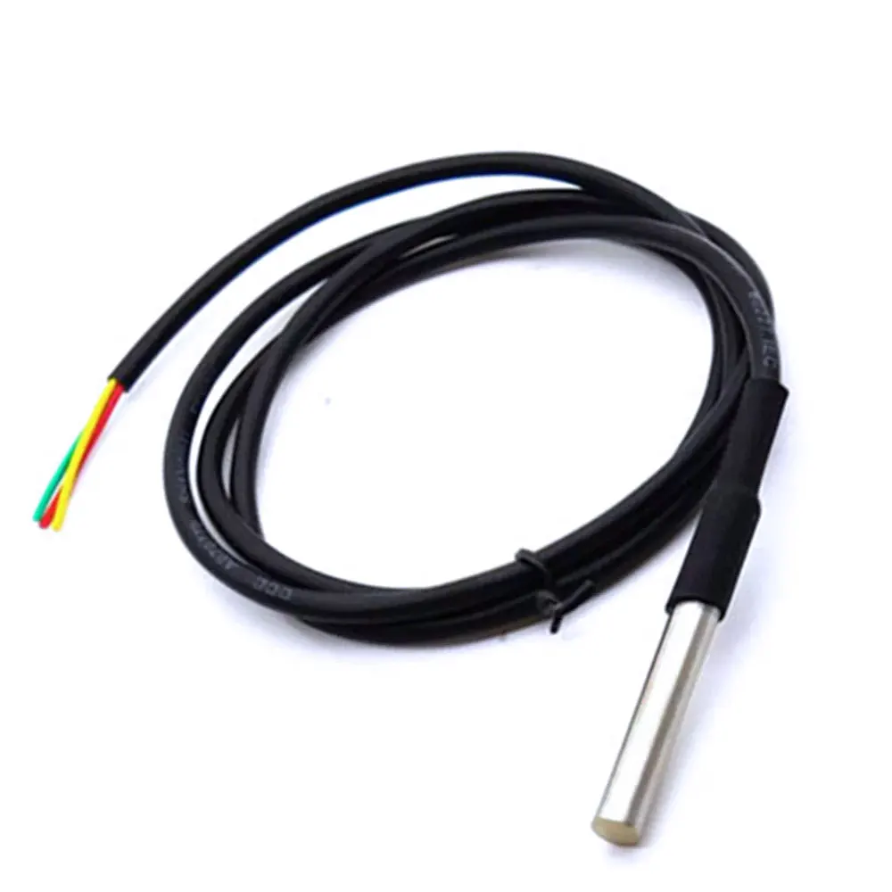 DS18B20 Stainless Steel Package 1 Meter/3meters Waterproof 18b20 Cable Probe Temperature Sensor