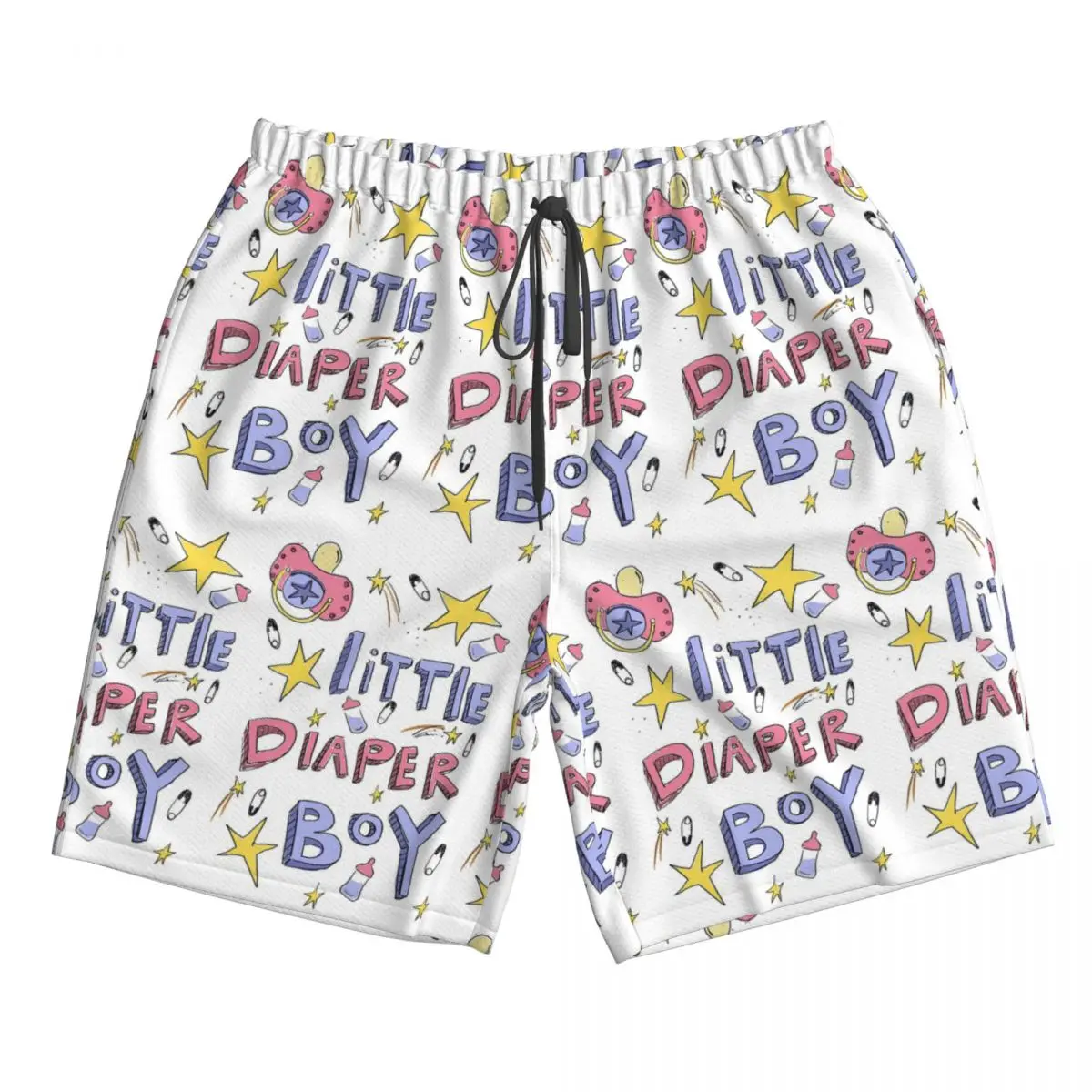 

Little Diaper Boy Abdl Trunks Beach Board Shorts Casual Quick Dry Swimming Summer Men Pants
