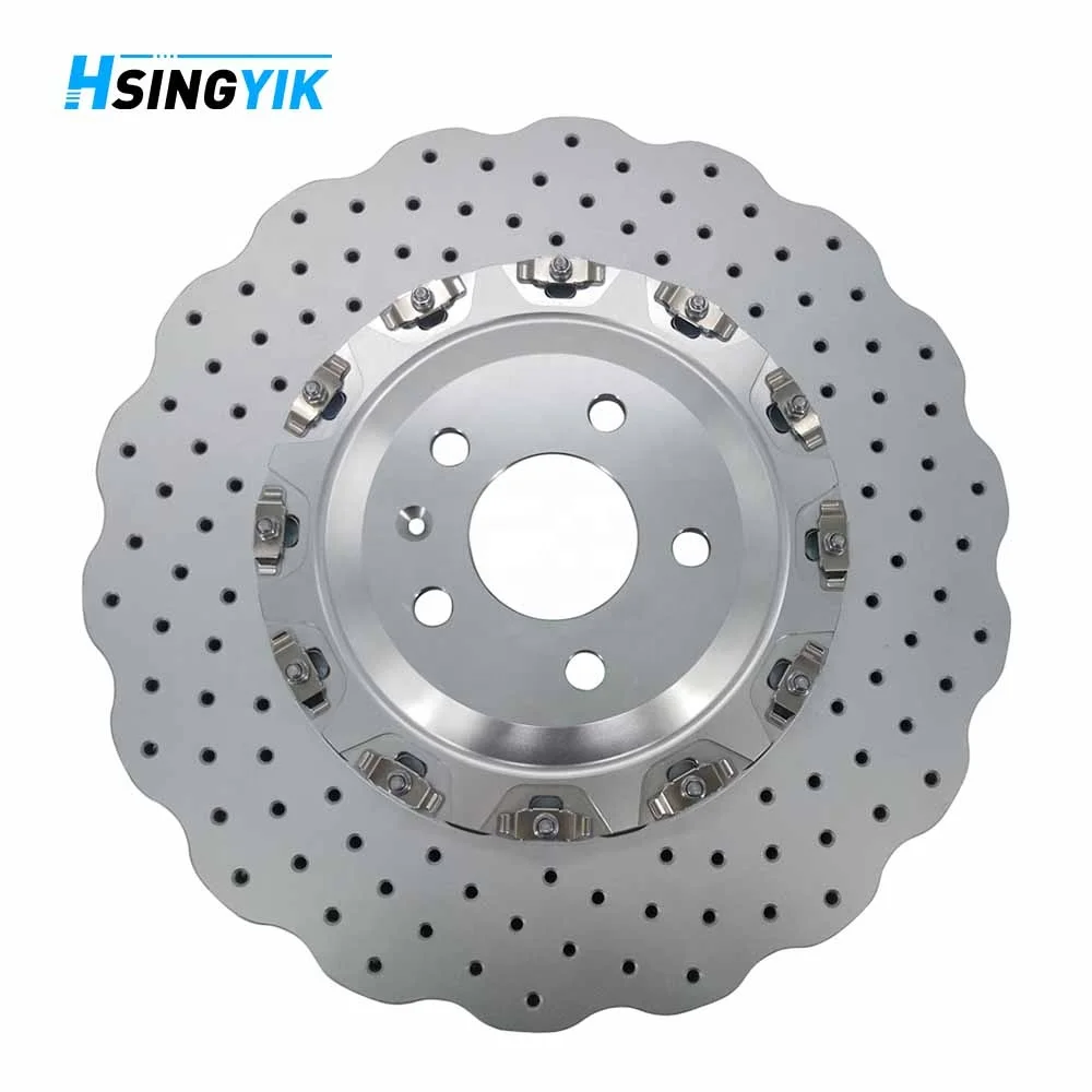 

2026 New Silver Wave Front Floating Break Disk Rotor for Au di A6 C7 Avant RS6 A7 Sportback RS7 Performance Quattro