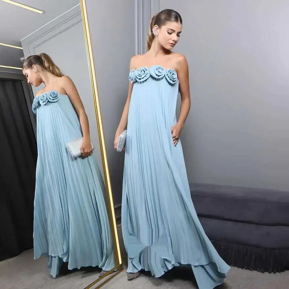 Evening Dress Bands Birthdays Sleeveless Floor Length Elegant Wedding Party Gowns For Women Arab