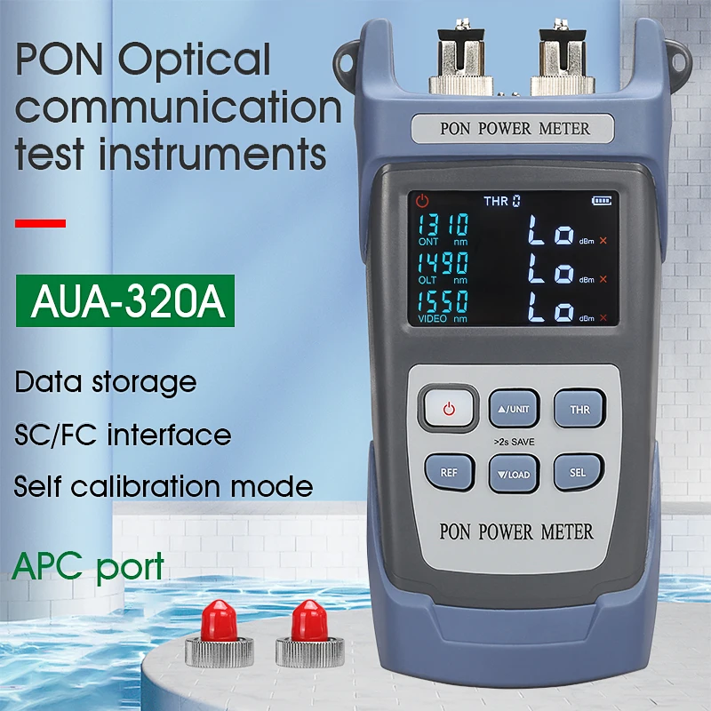 

Fiber Optical PON Power Meter AUA-320Apc/Upc Handheld FTTX/ONT/OLT PON Power Meter 1310/1490/1550nm Free shipping