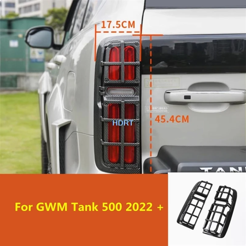 Car Style Tail Light Cover Shell Rear Lamp Trim Frame Protector Decoration Accessories Exterior Sticker For GWM Tank 500 2022 +