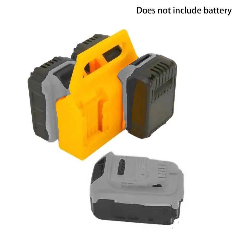 4 Slots Battery Basket Carrier Caddy Holder for DeWALT 20V Li-ion Battery Wall Mount Battery Holder Storage Rack Fixed Bracket