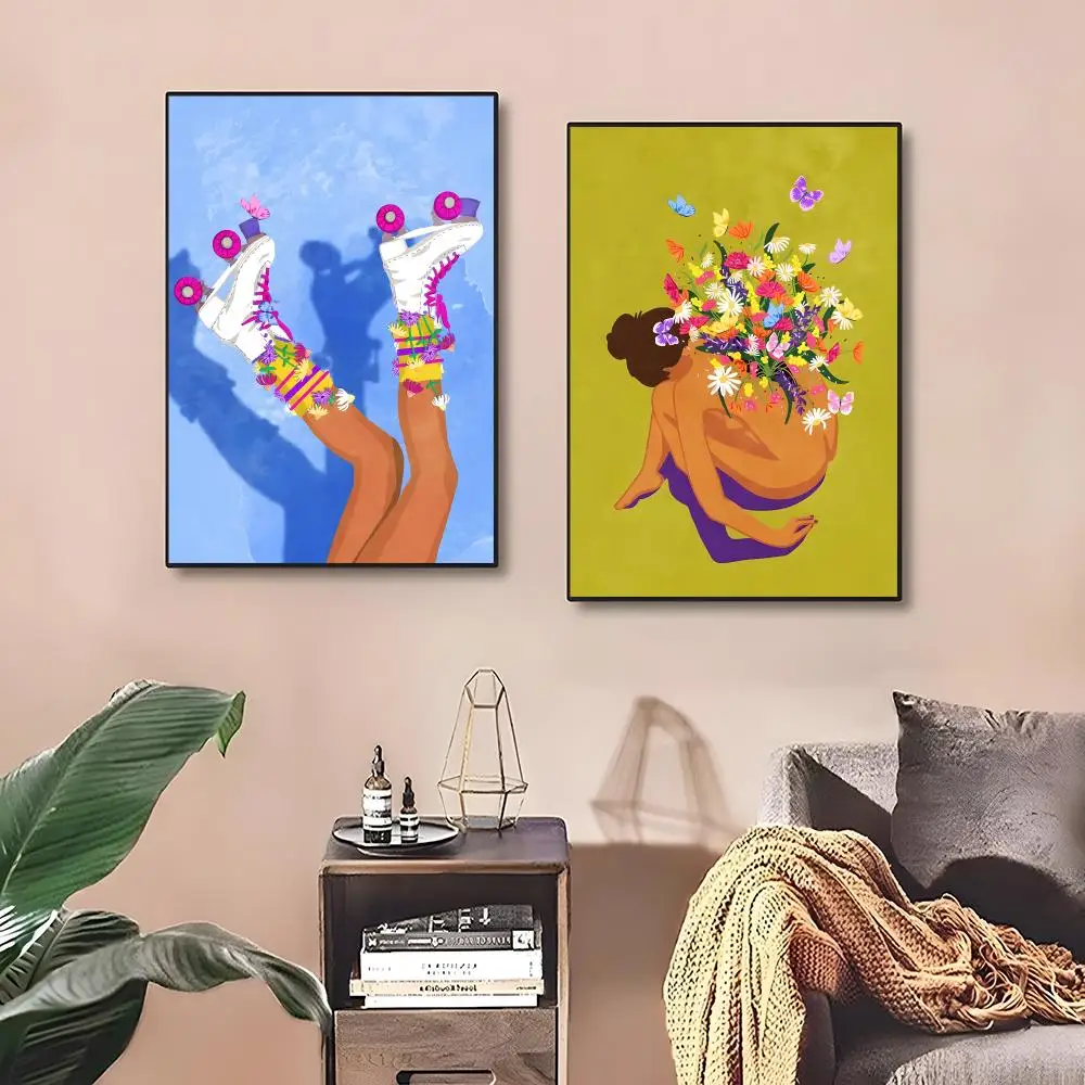 Raissa Oltmanns Individual Person Painting Calligraphy Poster ‌decor Canvas Modern living room