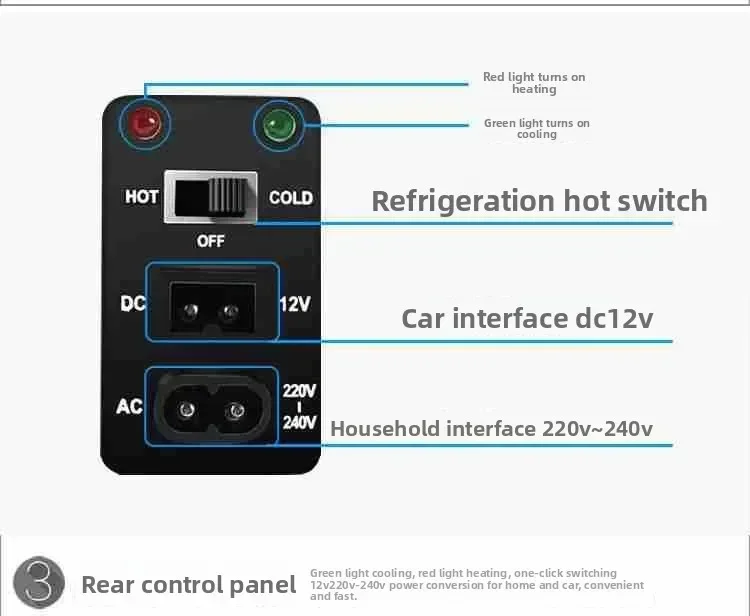 Durable 10 Liters Car Refrigerator Frame Dual Purpose Convenient and Fast Core Solo Refrigeration System