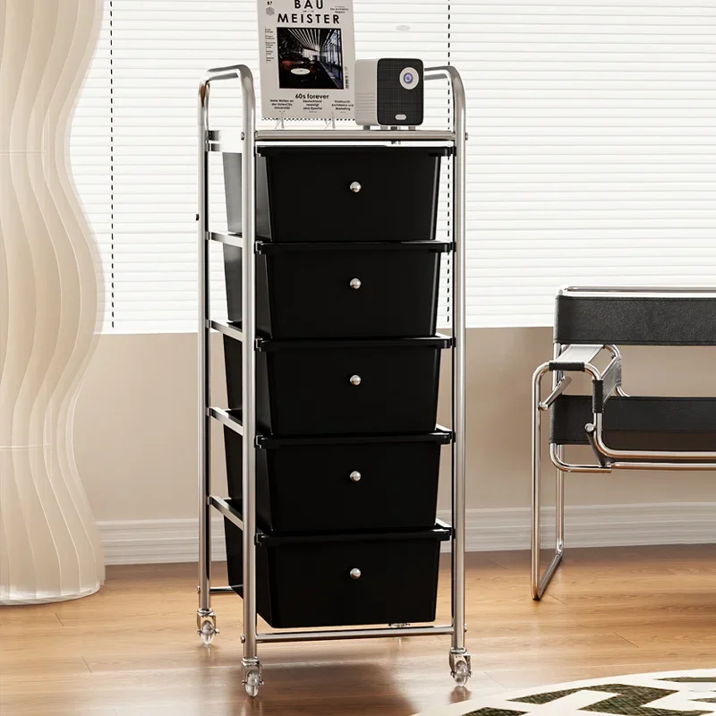 4/5/15 Drawers Roller Storage Cart Office Essentials Portable Handles