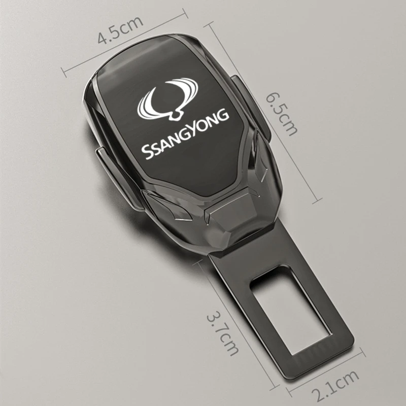 Автомобильный ремень безопасности, металлические украшения, аксессуар для ремня безопасности, удлинитель для Ssangyong Kyron Rexton Musso Grand Korando 221 Actyon Sport 222 G4