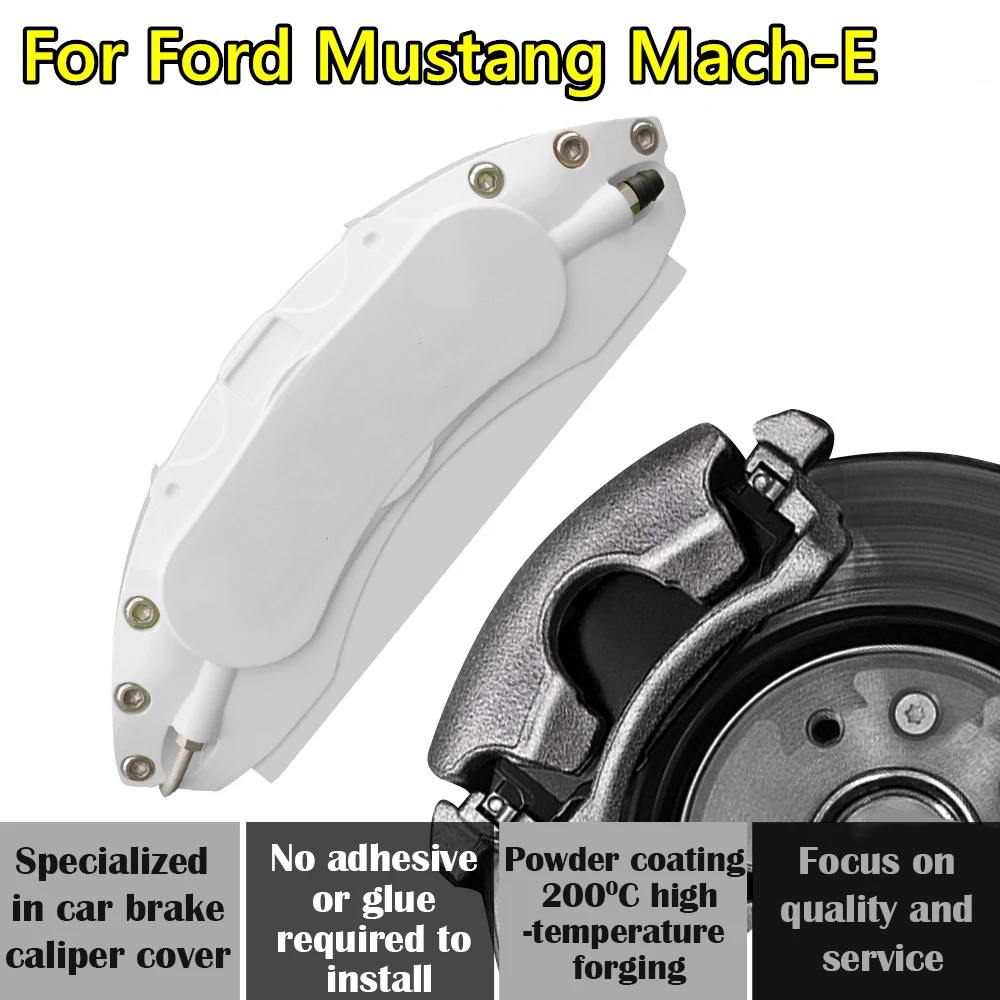 For Ford Mustang Mach-E Car Brake Caliper Cover Aluminum Alloy Metal Exterior Kit Fit 269 286 488  GT 2021 2024